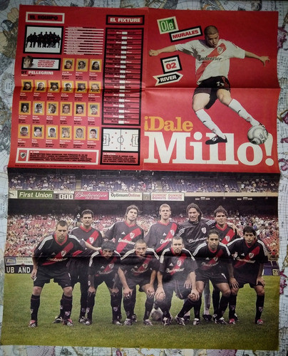 Póster Doble Color River Plate 2002 Olé Murales 0