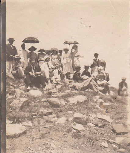 1922 Fotografia Real En Isla Gorriti Punta Del Este Vintage 0