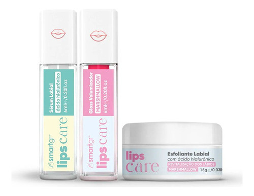 Lips Care Serum Labial+esfoliante+gloss Marshmellow Smart Gr 0