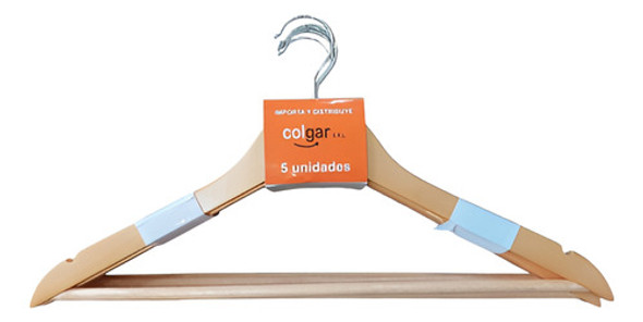 Percha Madera Barnizada - Primera Calidad - 20 Unidades 0 Percha Madera Barnizada - Primera Calidad - 20 Unidades 0