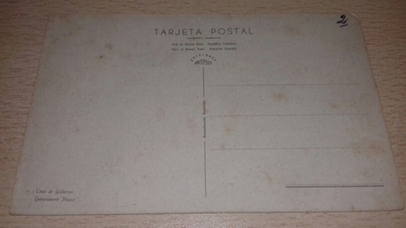 Antigua Postal Ciudad De Buenos Aires Casa De Gobierno 1