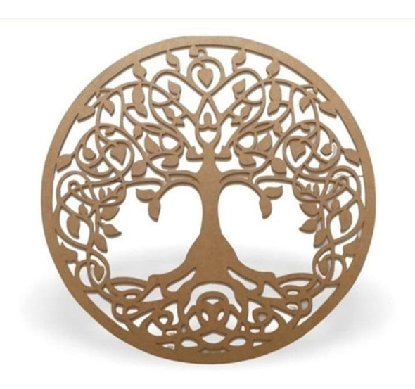 Quadro Mandala Árvore Da Vida 40cm Decorativo Parede 0 Quadro Mandala Árvore Da Vida 40cm Decorativo Parede 0