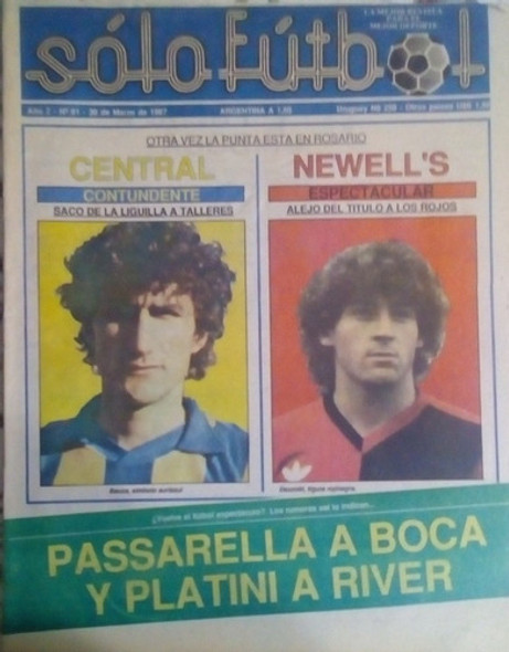 Solo Futbol N°91 Poster Banfield.figuritas Y Ascenso Brown A 0