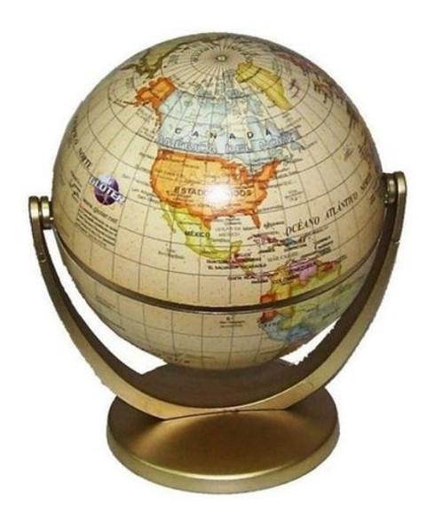 Globo Terraqueo Gloter Politico 10 Cm Antiguo 0