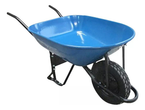 Carretilla De Chapa 130l Calidad Premium Rueda Maciza Obra 1