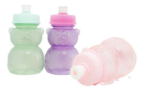 Botella Plastica Infantil Gatito Pack X10 Surtidas 0