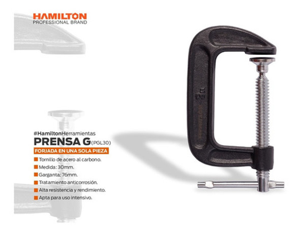 Combo Hamilton Prensa G 3 Pulgadas X 2 Unidades Pgl30 1