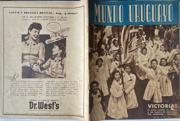 Mundo Uruguayo N° 1360 Peñarol - Rampla / Nacional-rive 1945 0