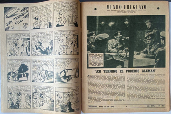 Mundo Uruguayo N° 1360 Peñarol - Rampla / Nacional-rive 1945 1