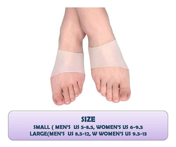Almohadilla De Silicona Fascitis Plantar Arco Blanda Dolor 1