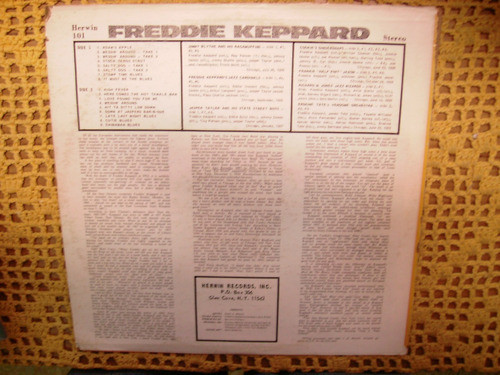 Freddie Keppard / 17 Rare Selections Jazz Cornetist - Lp Usa 1
