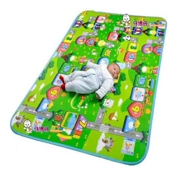 Alfombra Colchoneta Infantil Antigolpe Bebe 180x90cm C/bolso 1