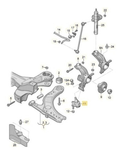 Rotula De Suspensión Derecha - Seat - Cordoba Ibiza Toledo 1