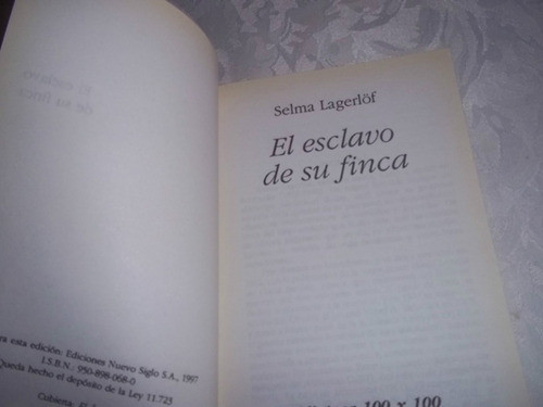 El Esclavo De Su Finca - Selma Lagerlof - Biblioteca 100x100 1