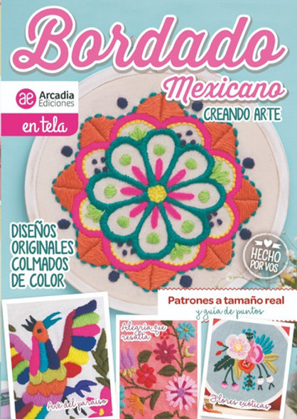 Revista Bordado Mexicano Moldes Tamaño Real + Guía De Puntos 0