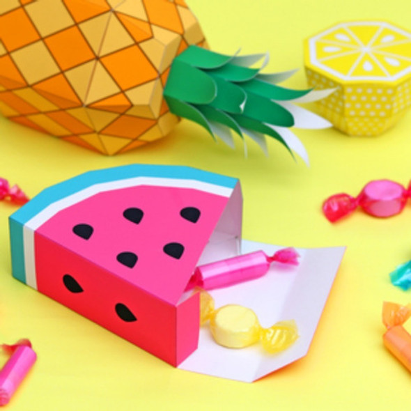 Caja Con Forma De Sandía Para Imprimir Ideal Souvenir 1