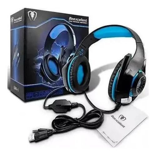 Auriculares Gamer Luz Led Manos Libres Cable Mini Plug 3.5m 1