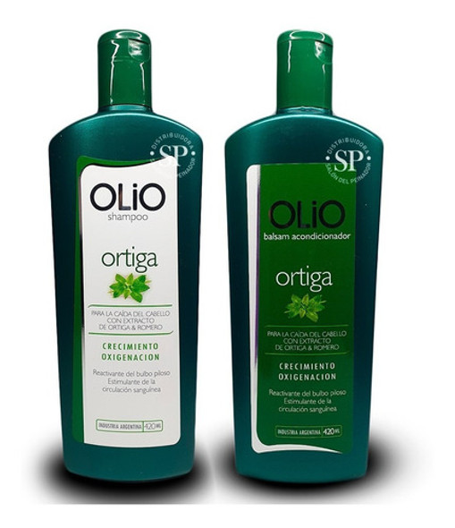 Kit Shampoo + Balsam Olio Ortiga Anti Caída X420ml 0