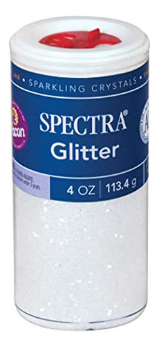 Pacon Spectra Glitter Sparkling Crystals Clear 4 Onzas Jar 9 0
