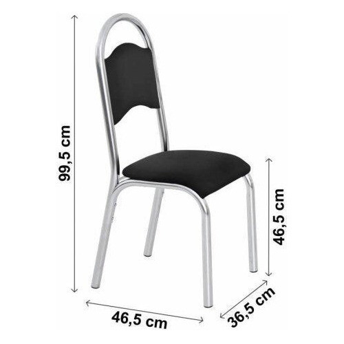 Conjunto 2 Cadeiras Aço Cris Premium Ciplafe Dj 1