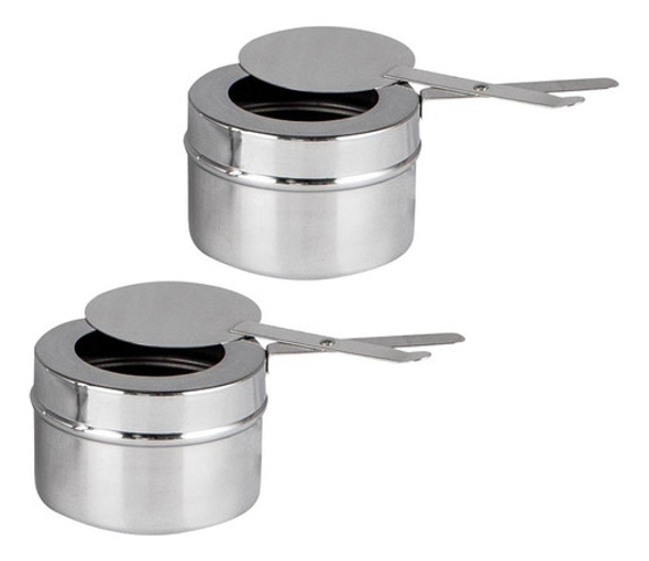 6 Fogareiros Acendedor Espiriteira Em Aço Inox P Rechaud 1