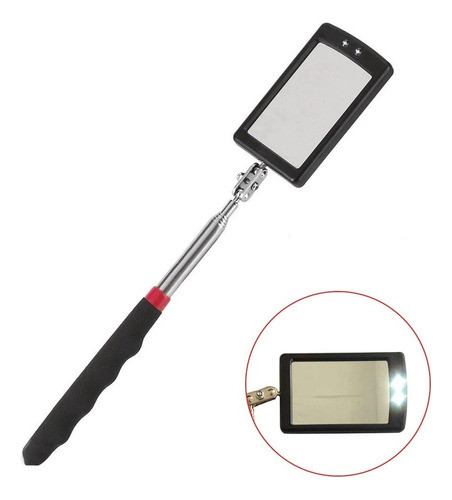 Espejo Extensible Con Led Para Taller Mecánico Eurotech 0