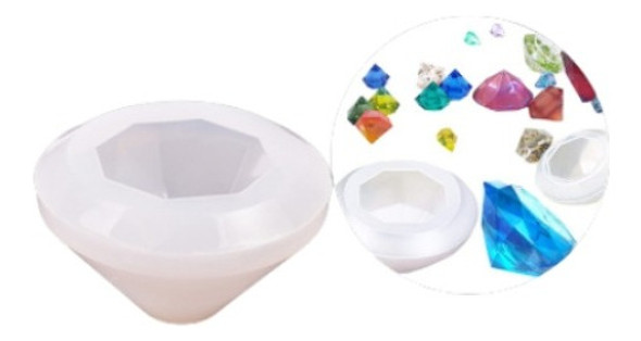 Molde De Silicona Diamante Especial Para Resina 0