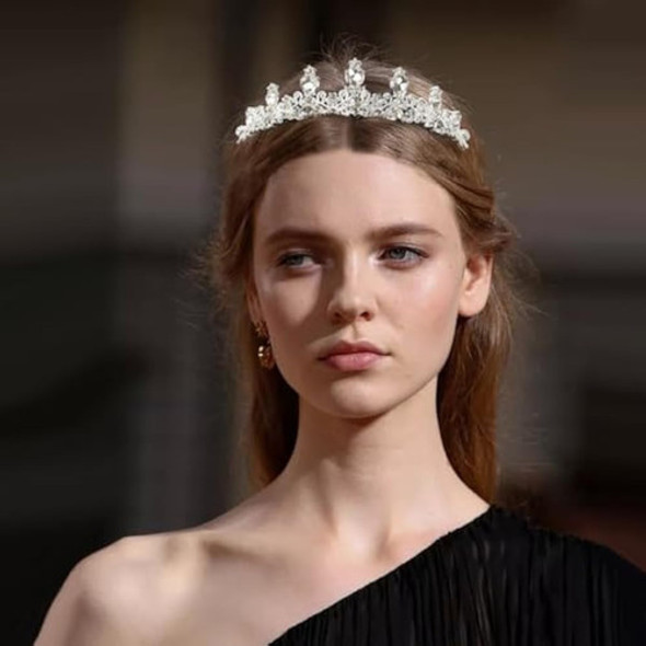 1 Diadema De Tiara De Princesa, Corona Nupcial Con 1