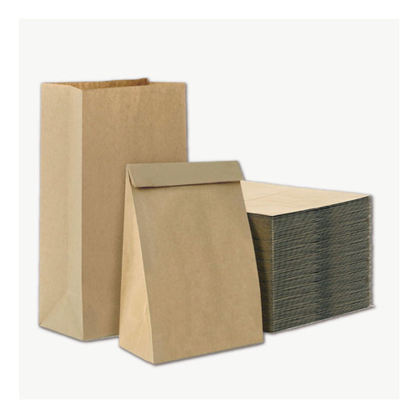 Bolsas De Papel Kraft Delivery Sin Manija 23*33*12 Nº5 X 100 0