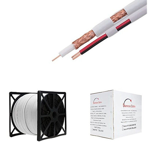 Cables Directo En Linea Cable Siames Rg59u A Granel Blanco 0