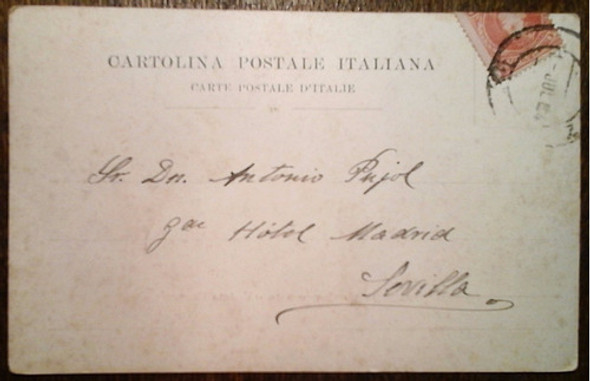 Antigua Tarjeta Postal Génova, Italia 1904 Cementerio 1