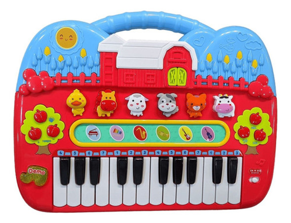 Piano Teclado Musical Granja Centro De Actividades Ok Baby 1