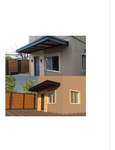 Pergolas Techos Cercos Cerramiento De Hierro Render 1