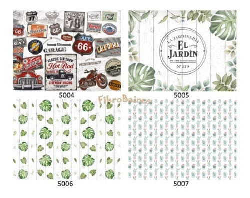Laminas Decoupage Grandes 43,5 X 63,5cm Eq Arte X 10 Unid. 1