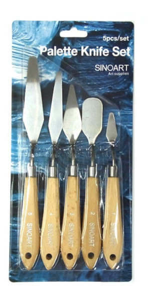 Espatulas Sinoart Blister X5 Para Oleos Acrilicos Arte Y Más 0 Espatulas Sinoart Blister X5 Para Oleos Acrilicos Arte Y Más 0