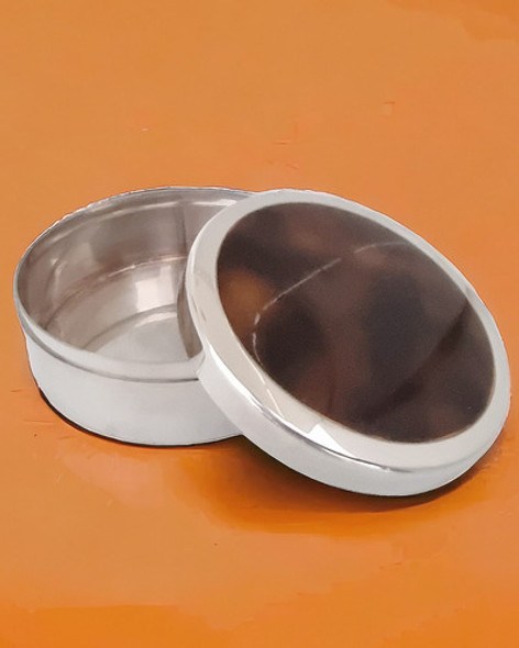 Caixa Banho De  Prata Com Tampa Falsa Tartaruga - Puiforcat 1