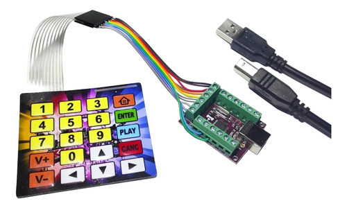 Interface Jukebox / Karaoke Com Teclado E Cabo Usb 0