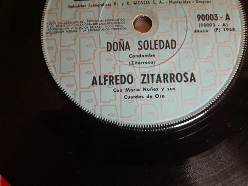 Vinilo Simple Zitarrosa, Doña Soledad, Que Pena 1