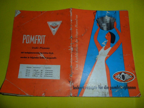 Pomfrit Pfanne Grömo Papeleria Recetario Sarten Freidora 0