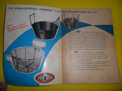 Pomfrit Pfanne Grömo Papeleria Recetario Sarten Freidora 1