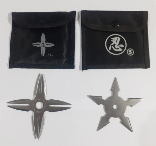 2 Estrellas Ninjas Shuriken Acero, C/fund - Artes Marciales 0