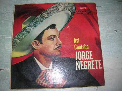 Asi Cantaba Jorge Negrete Disco De Vinilo Rca Envios Gratis 0