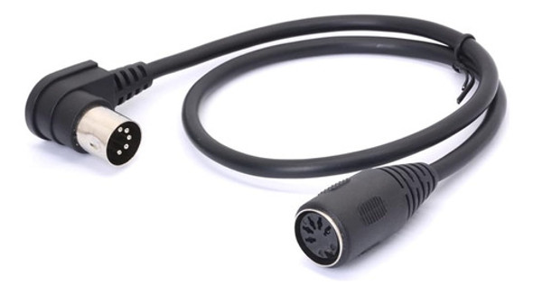 Glhong Midi Din Cable De Extensión, Midi 5-pin Din 90 Grados 1