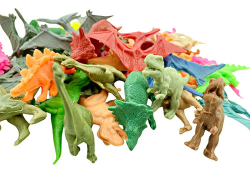 Mini Dinosaurio X60 Goma Muñeco Juguete Dinos Ch Sc X Mayor 1