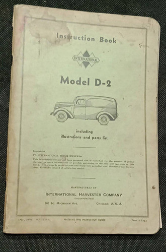 Catalogo Antiguo International Pick Up D2 Delivery 0