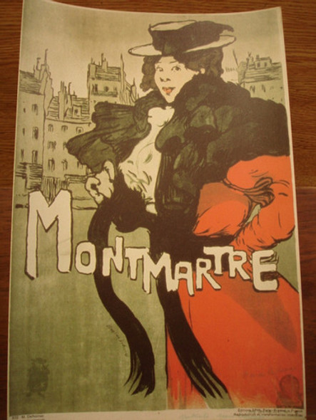 Afiche Posters Montmartre Paris Francia Calidad Propaganda 0