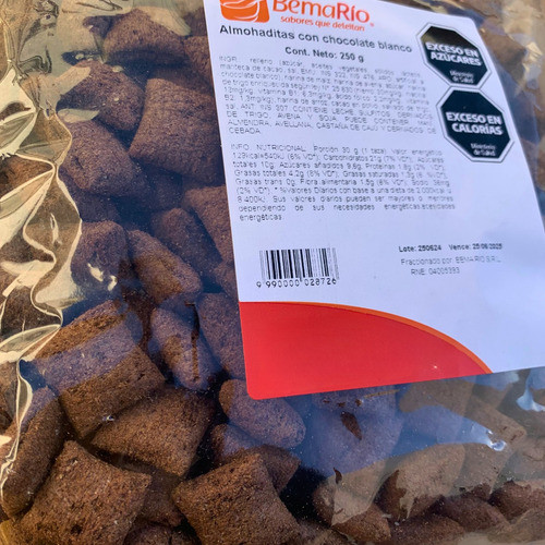 Almohaditas De Chocolate Blanco 250g Bocadito Relleno Cereal 1