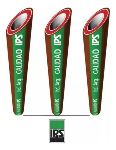 Tubo Agua Fria Caliente Ips 4x4 Rosca 3/4  X 6mt Ppn 4 Capas 1