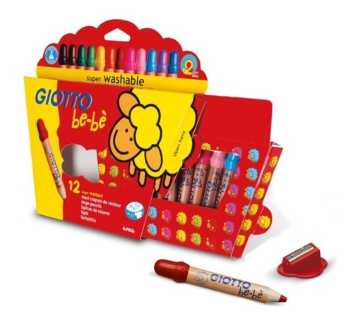 Lápices Be-be Primera Infancia | 12 Colores | Giotto 0