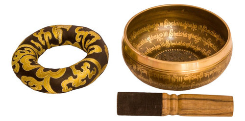 Cuenco Tibetano 12cm Baqueta Estuche Almohadon 1